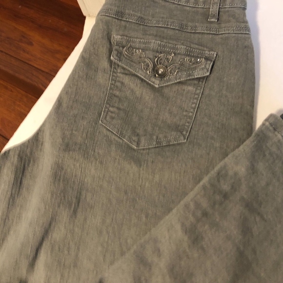 Cos Jeans Sz 12 P Gray Bling down Side Jeans buckl - Picture 2 of 7